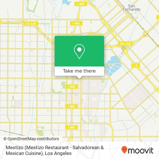 Mapa de Mestizo (Mestizo Restaurant - Salvadorean & Mexican Cuisine)