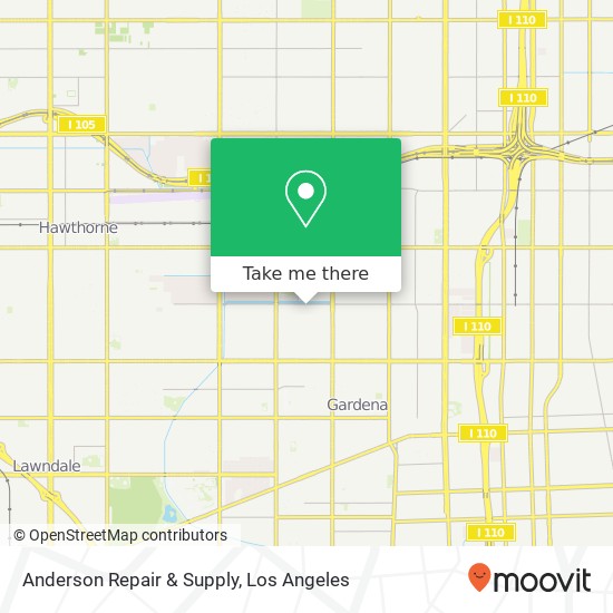 Anderson Repair & Supply map