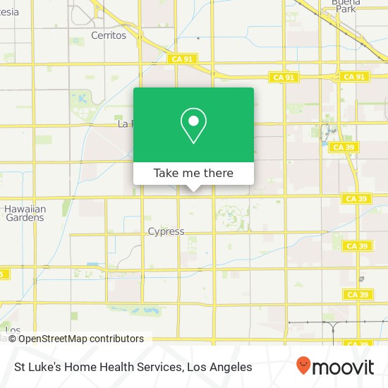 St Luke's Home Health Services map