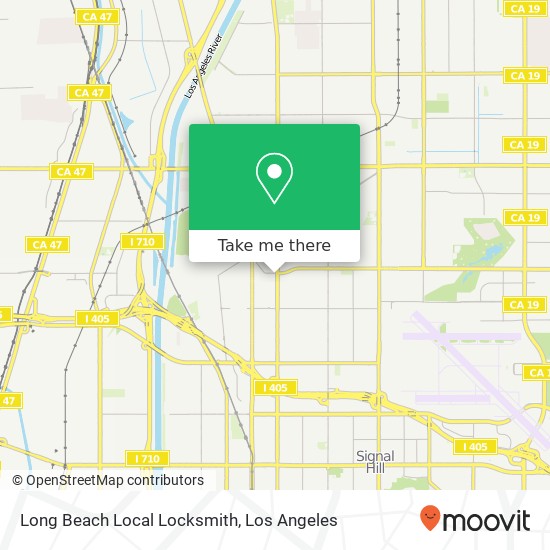 Long Beach Local Locksmith map