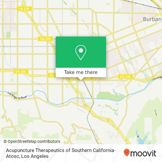 Mapa de Acupuncture Therapeutics of Southern California- Atosc