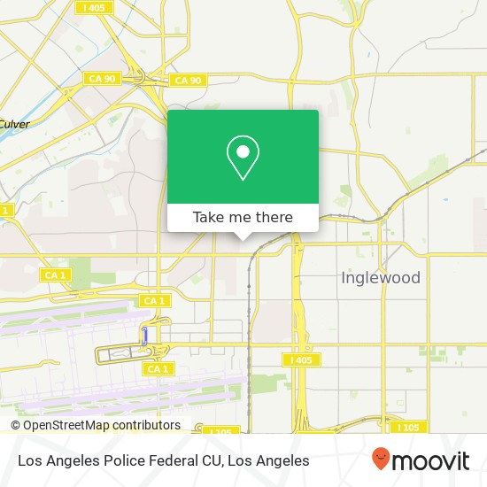 Los Angeles Police Federal CU map