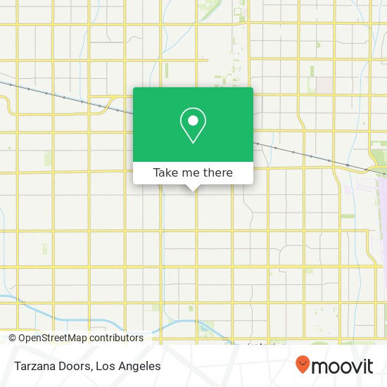 Tarzana Doors map