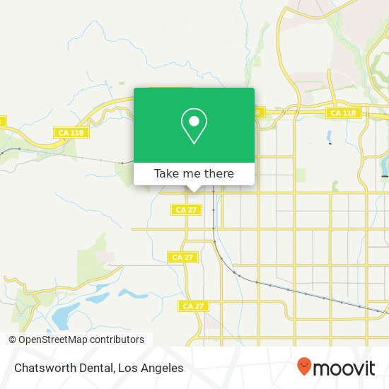 Chatsworth Dental map