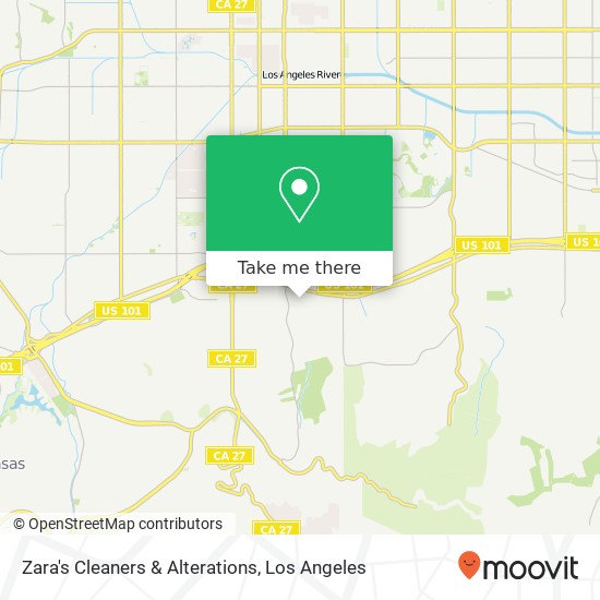 Zara's Cleaners & Alterations map