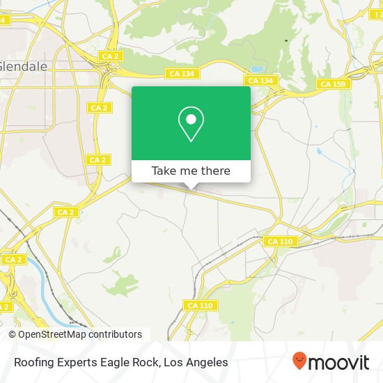 Mapa de Roofing Experts Eagle Rock