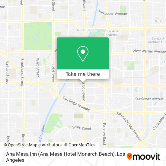 Mapa de Ana Mesa Inn (Ana Mesa Hotel Monarch Beach)