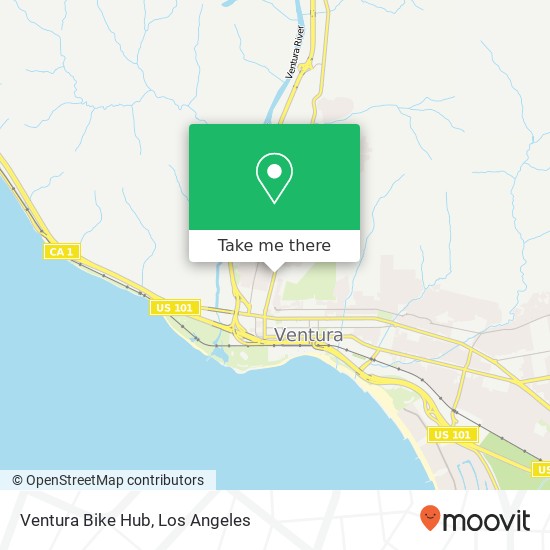 Ventura Bike Hub map