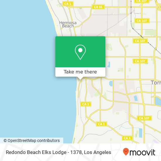 Mapa de Redondo Beach Elks Lodge - 1378