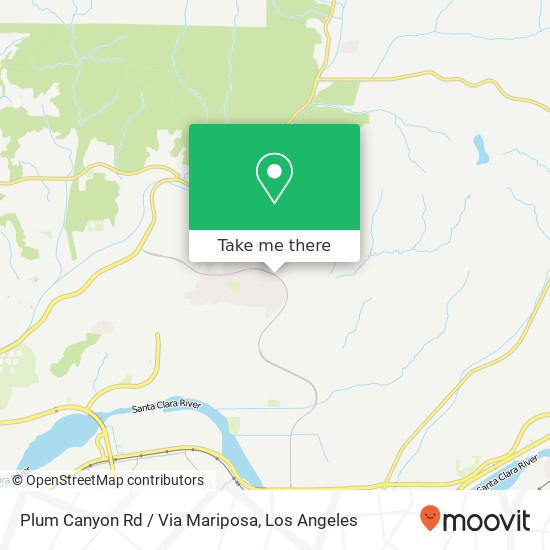 Plum Canyon Rd / Via Mariposa map