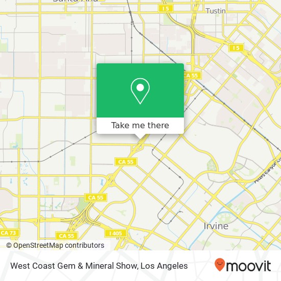 West Coast Gem & Mineral Show map