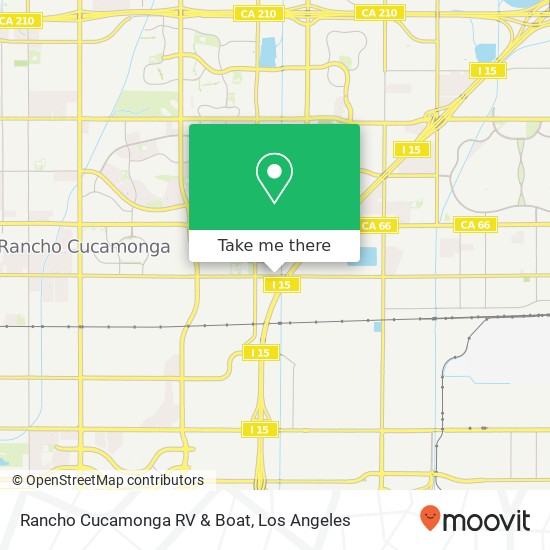 Mapa de Rancho Cucamonga RV & Boat