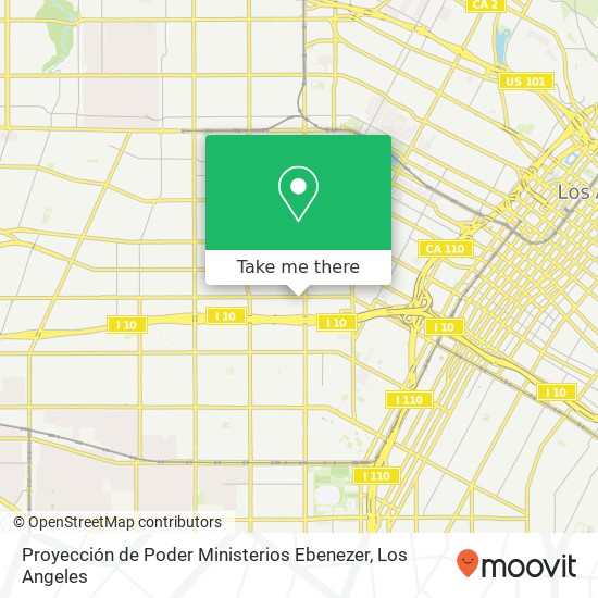 Proyección de Poder Ministerios Ebenezer map