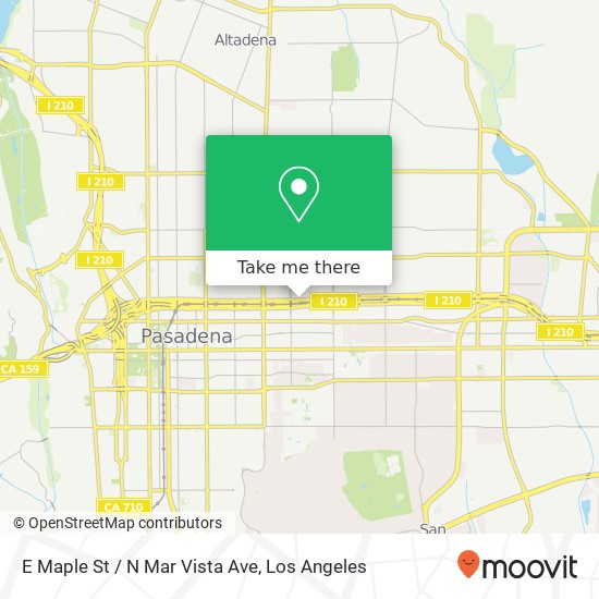 Mapa de E Maple St / N Mar Vista Ave