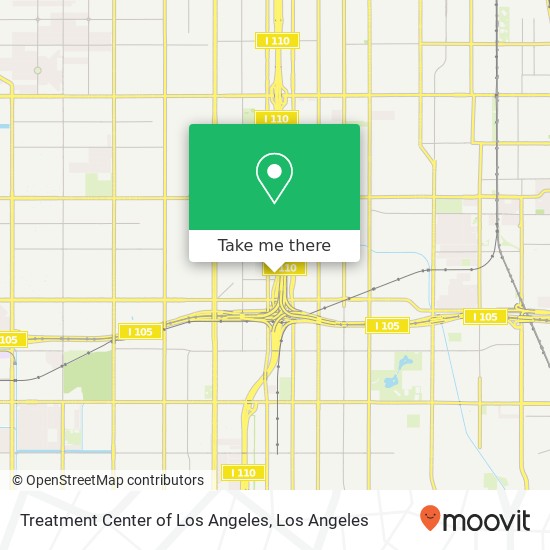 Treatment Center of Los Angeles map