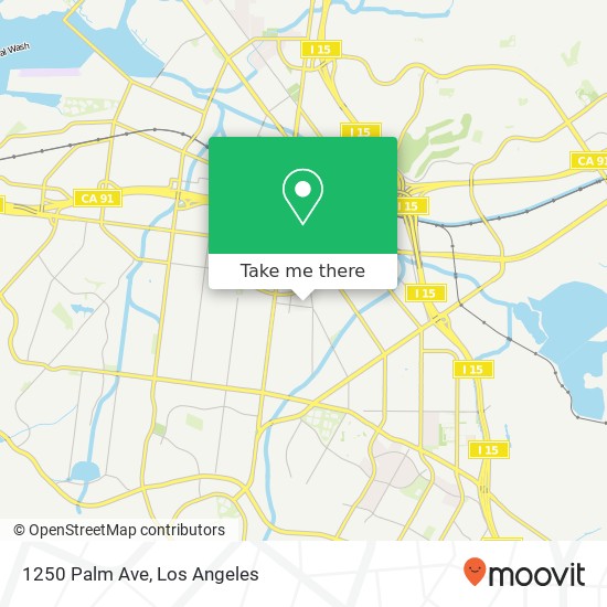 Mapa de 1250 Palm Ave