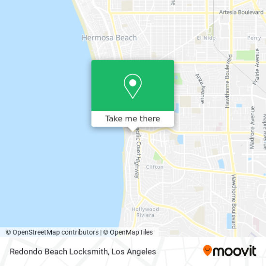 Redondo Beach Locksmith map