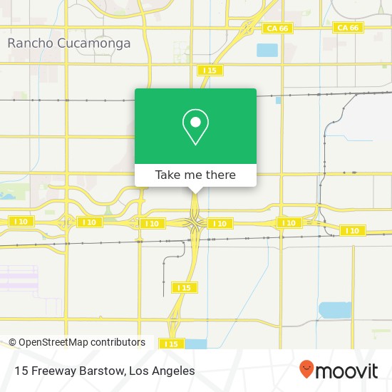 Mapa de 15 Freeway Barstow