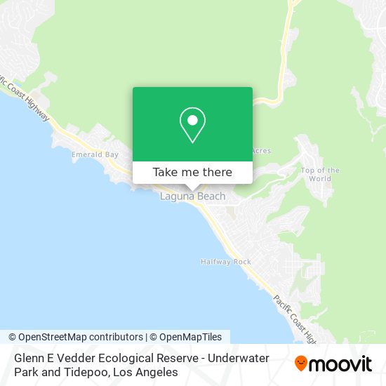 Glenn E Vedder Ecological Reserve - Underwater Park and Tidepoo map