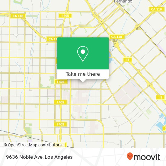 Mapa de 9636 Noble Ave