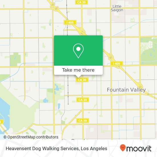 Heavensent Dog Walking Services map