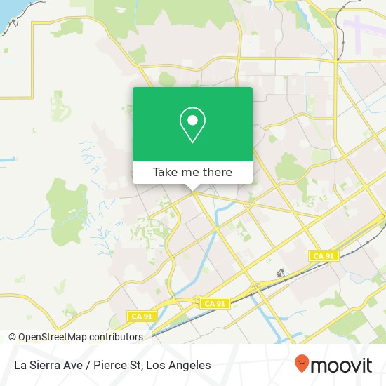La Sierra Ave / Pierce St map