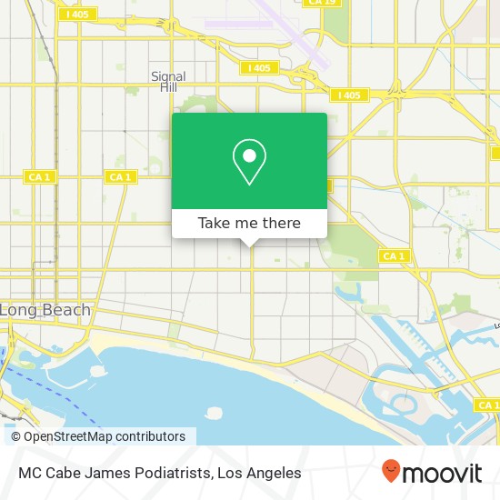 MC Cabe James Podiatrists map