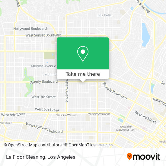 La Floor Cleaning map