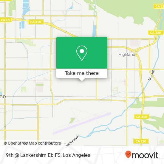 Mapa de 9th @ Lankershim Eb FS