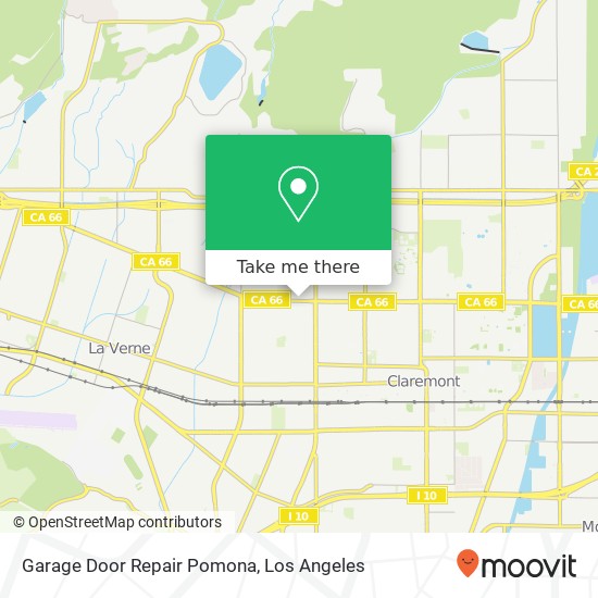 Mapa de Garage Door Repair Pomona