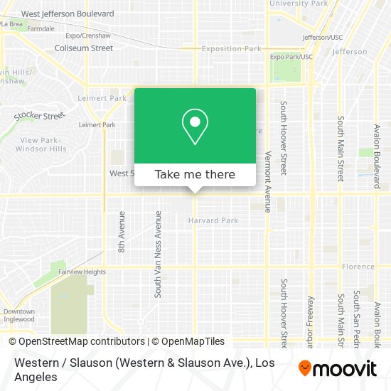 Mapa de Western / Slauson (Western & Slauson Ave.)