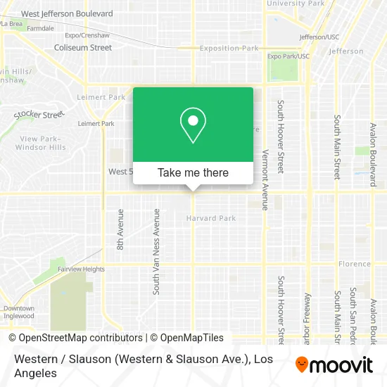 Western / Slauson (Western & Slauson Ave.) map