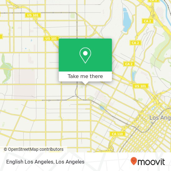 English Los Angeles map