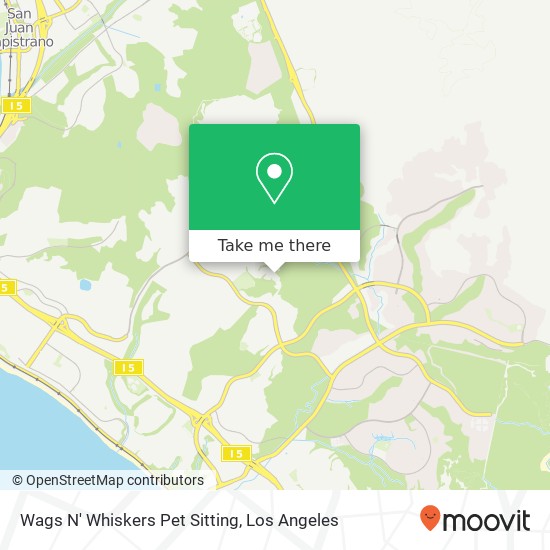 Wags N' Whiskers Pet Sitting map