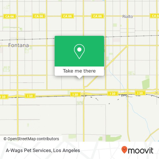 A-Wags Pet Services map