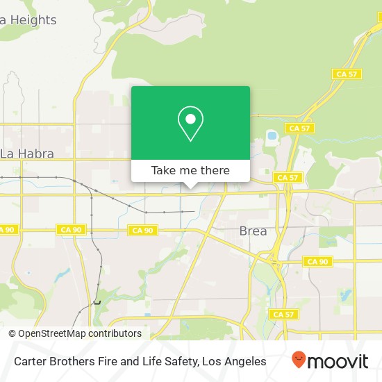 Carter Brothers Fire and Life Safety map