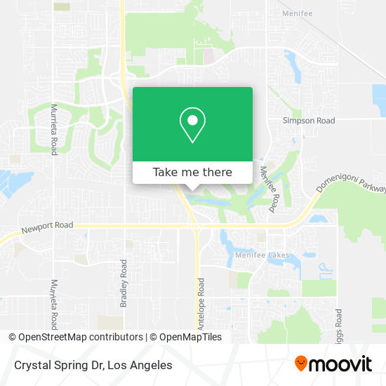 Mapa de Crystal Spring Dr