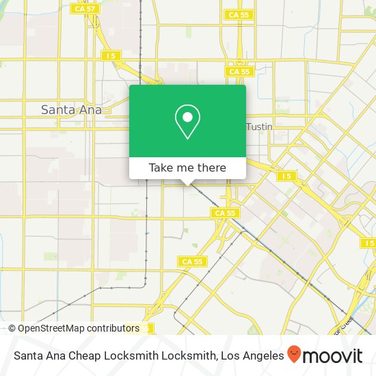 Santa Ana Cheap Locksmith Locksmith map