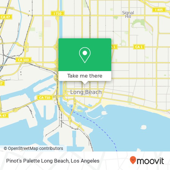 Pinot's Palette Long Beach map