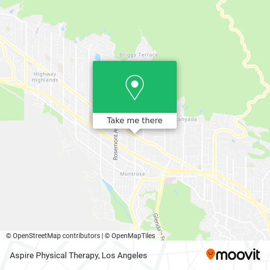 Mapa de Aspire Physical Therapy