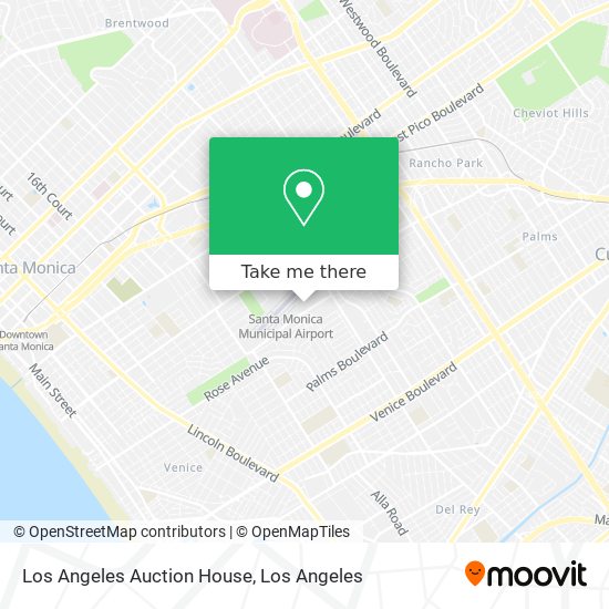 Los Angeles Auction House map