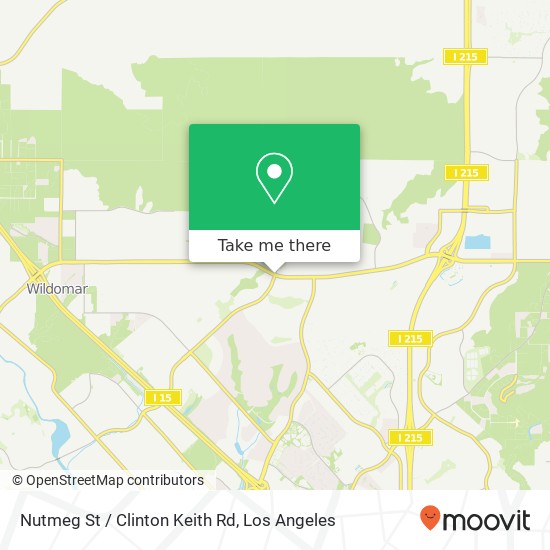 Nutmeg St / Clinton Keith Rd map
