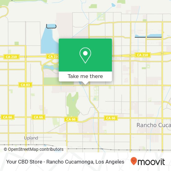 Mapa de Your CBD Store - Rancho Cucamonga