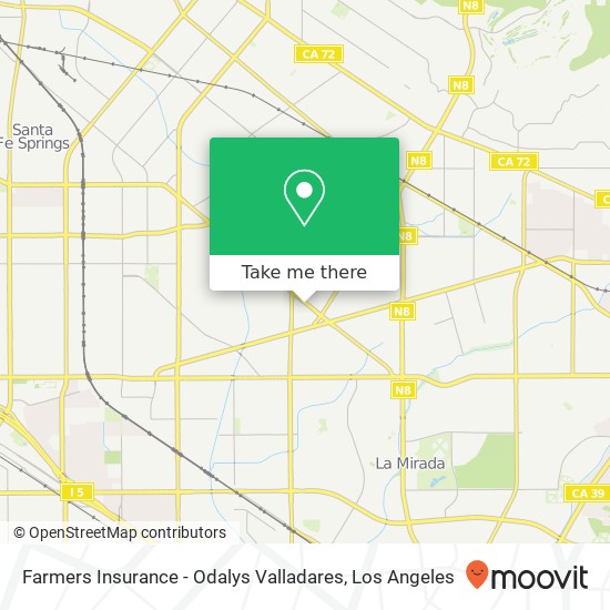 Farmers Insurance - Odalys Valladares map