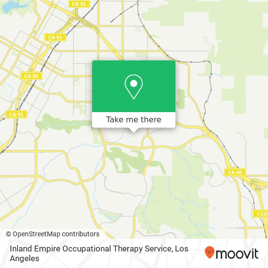 Inland Empire Occupational Therapy Service map