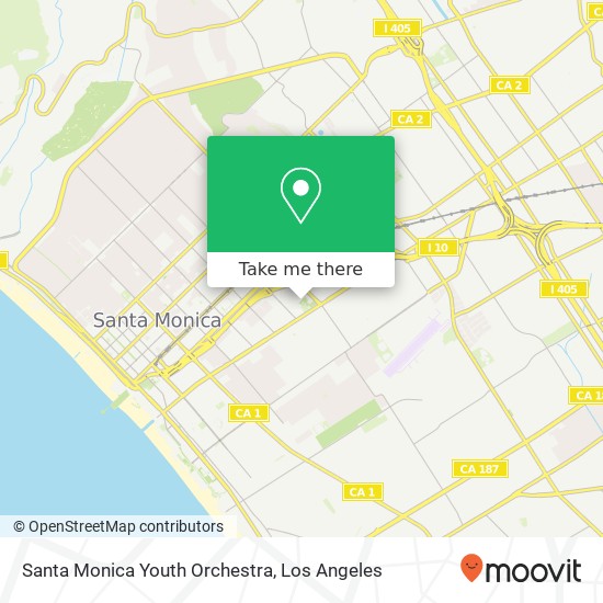 Santa Monica Youth Orchestra map