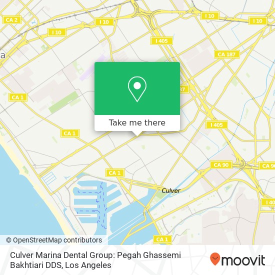 Culver Marina Dental Group: Pegah Ghassemi Bakhtiari DDS map