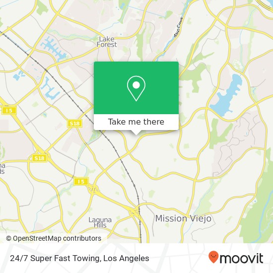 24/7 Super Fast Towing map