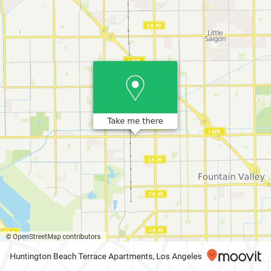 Mapa de Huntington Beach Terrace Apartments