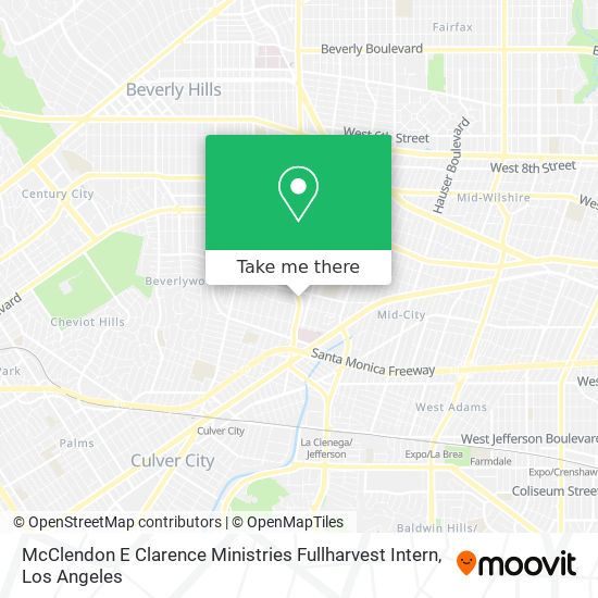 Mapa de McClendon E Clarence Ministries Fullharvest Intern